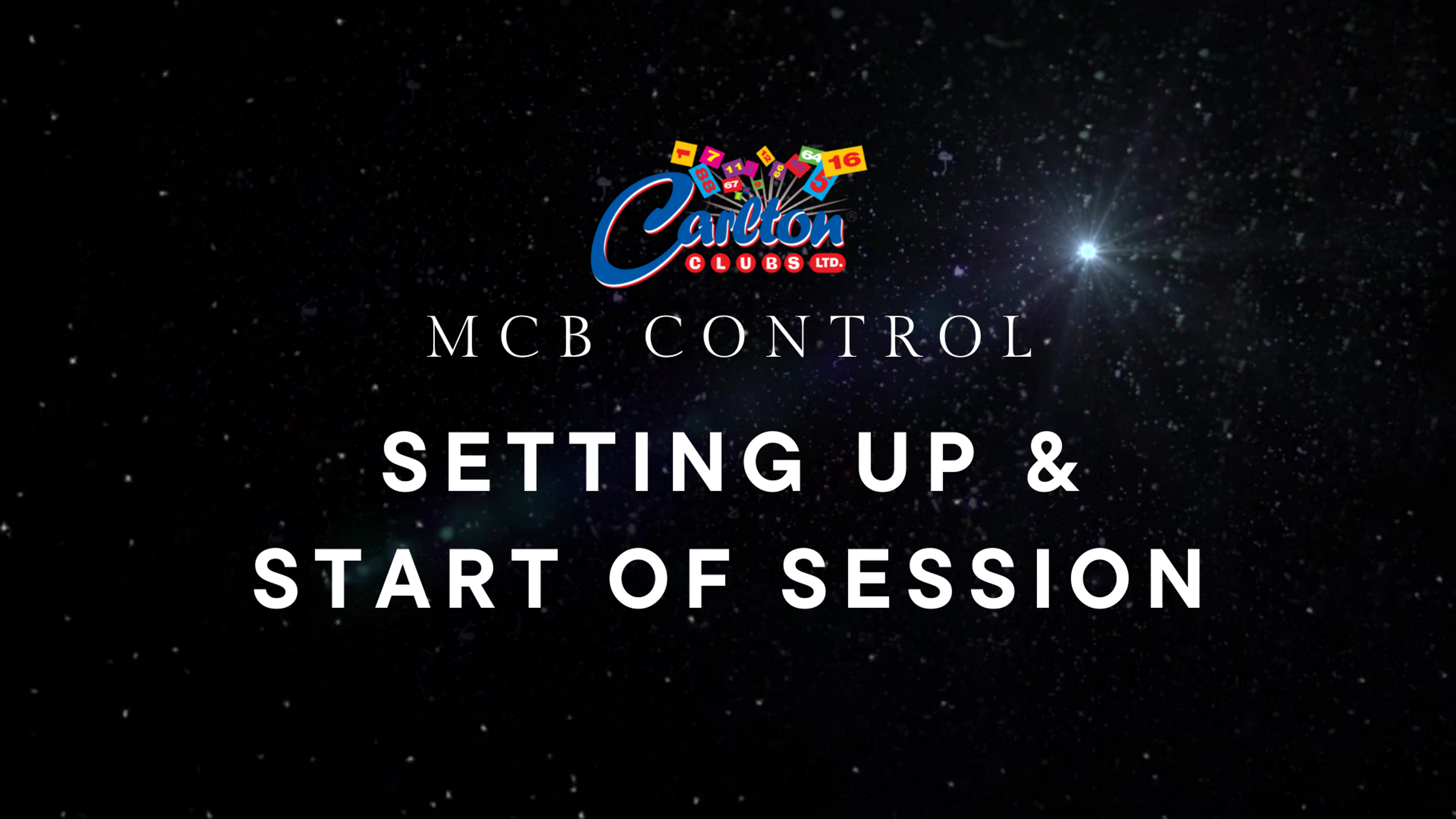 MCB - Starting the Session